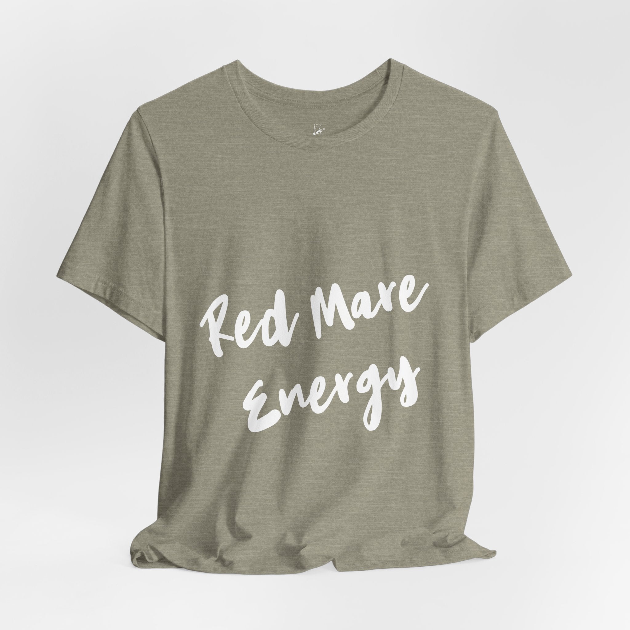 Fiery Red Mare Graphic Tee | Horse-Themed Script T-shirt