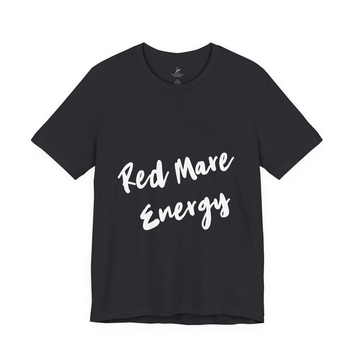 Fiery Red Mare Graphic Tee | Horse-Themed Script T-shirt