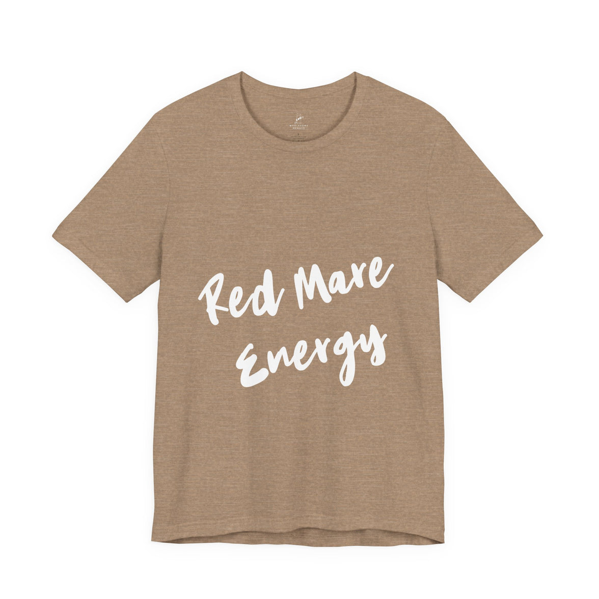 Fiery Red Mare Graphic Tee | Horse-Themed Script T-shirt