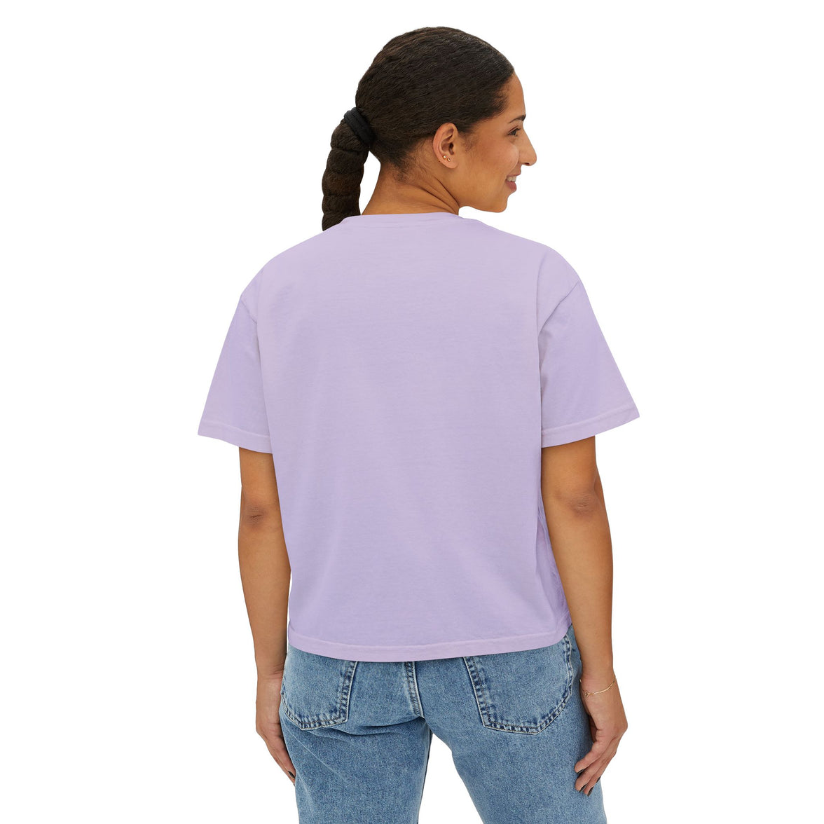 Women's Boxy Tee with Realistic Jumping Spider Graphic — Creepy-Cute Spider Art Tee