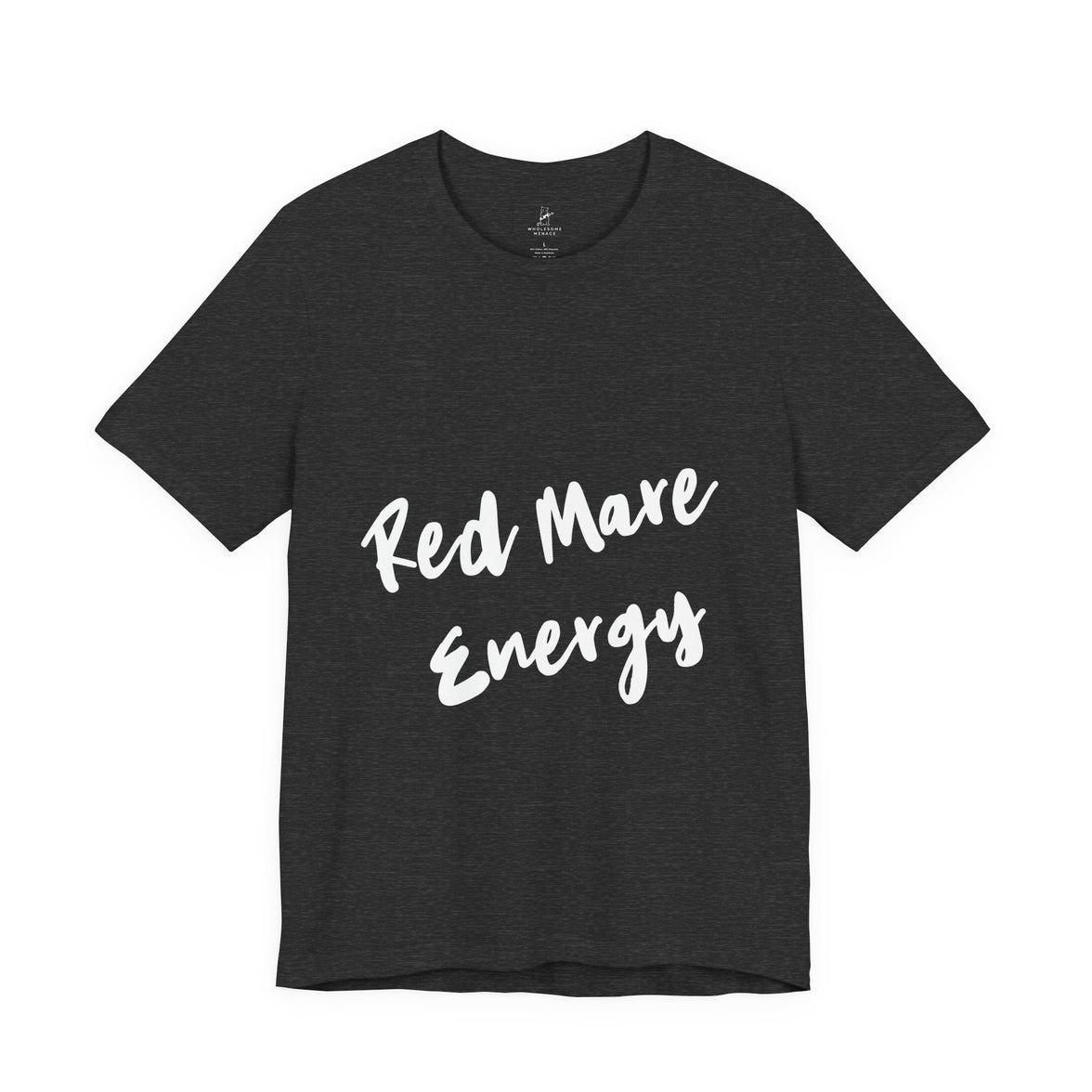 Fiery Red Mare Graphic Tee | Horse-Themed Script T-shirt