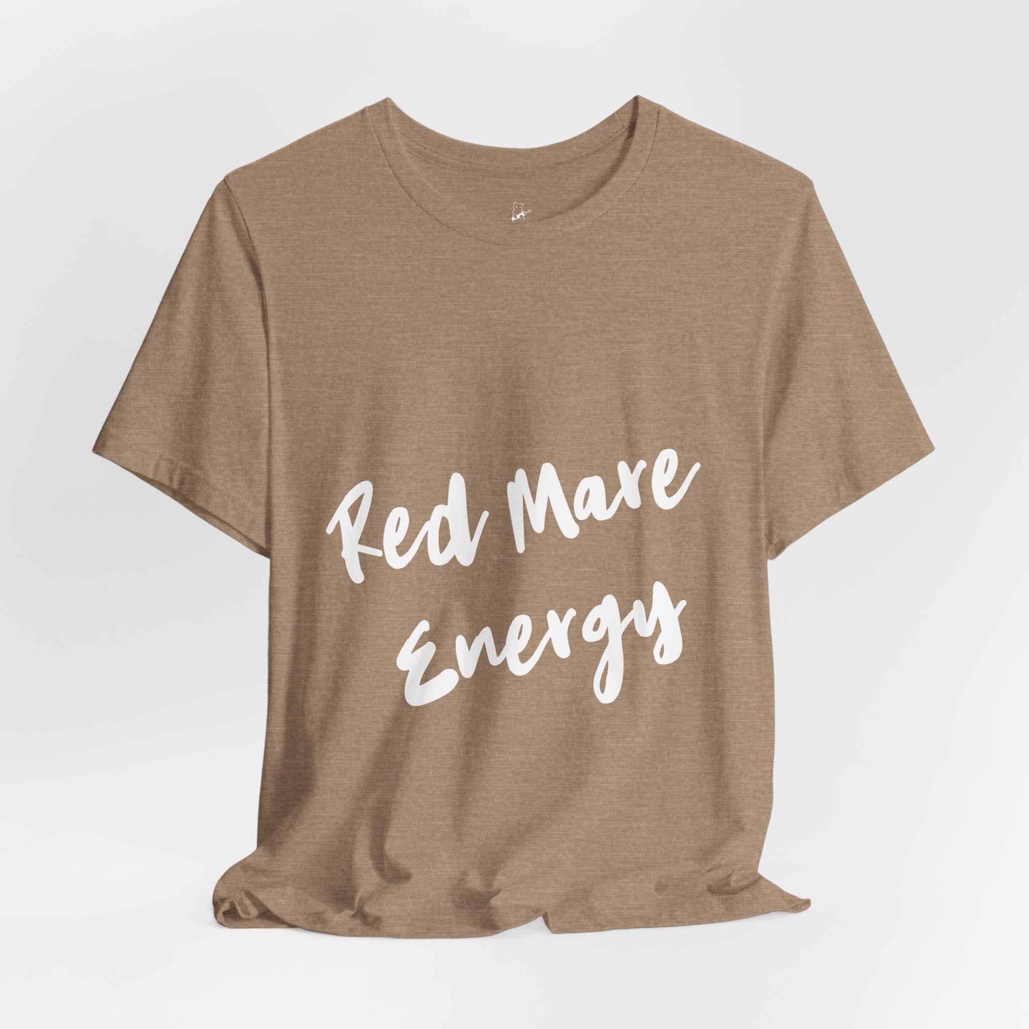 Fiery Red Mare Graphic Tee | Horse-Themed Script T-shirt