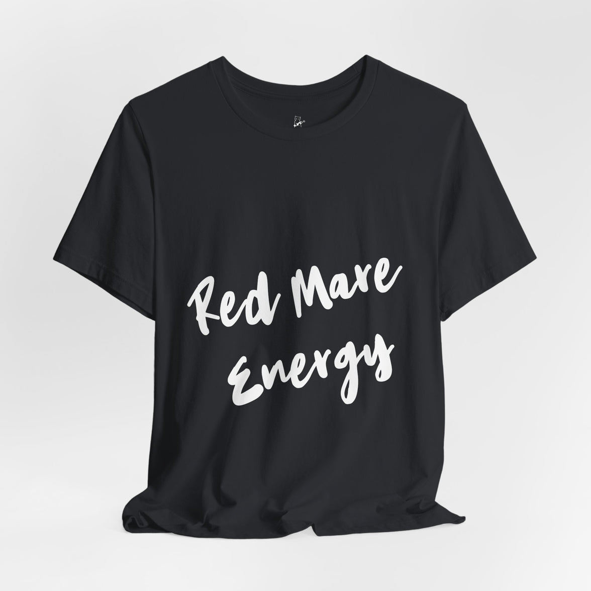 Fiery Red Mare Graphic Tee | Horse-Themed Script T-shirt